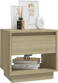 vidaXL Κομοδίνα 2 τεμ. Sonoma Δρυς 45 x 34 x 44 εκ. Επεξεργ. Ξύλο