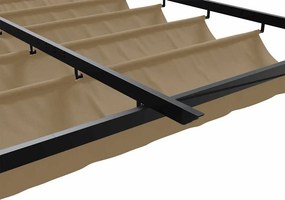 vidaXL Κιόσκι 300 x 300 x 200 cm Taupe Πολυεστέρας