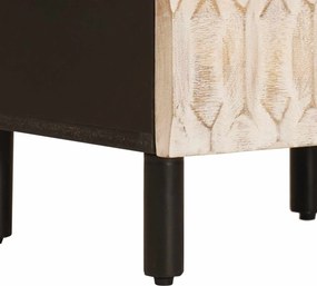 vidaXL Highboard Λευκό Φινίρισμα Καθαρισμού 40 x 33 x 110 εκ
