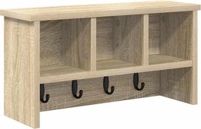 vidaXL Τοίχου Κρεμάστρα Δρύς Sonoma 50 x 16 x 26 εκ