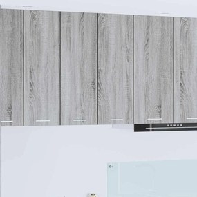 vidaXL Κρεμαστό ντουλάπι 2 pcs Γκρι Σομόνα και Λευκό 30 x 31 x 80 εκ.