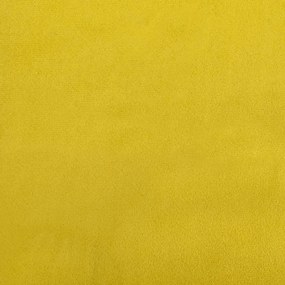 vidaXL Καναπές Κρεβάτι Κίτρινος 100 x 200 εκ. Βελούδινος
