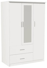 Intrahome Ντουλάπα ρούχων τρίφυλλη OLYMPUS Intrahome χρώμα λευκό 120x57x183εκ | SKU: INTRAPA-234111322