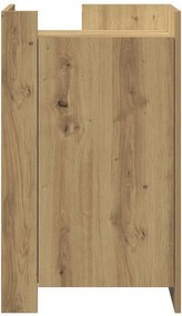 vidaXL Πλαϊνό γραφείο Artisan Oak 45 x 35 x 75 εκ