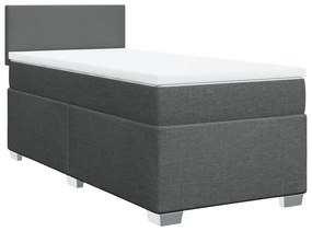 ΚΡΕΒΑΤΙ BOXSPRING ΜΕ ΣΤΡΩΜΑ ΣΚΟΥΡΟ ΓΚΡΙ 90X200 ΕΚ. ΥΦΑΣΜΑΤΙΝΟ 3285765