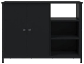 vidaXL Μπουφές Μαύρος 100x33x75 εκ. από Επεξεργασμένο Ξύλο