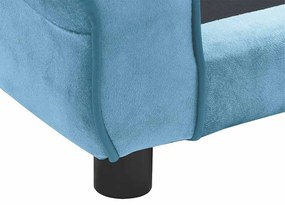 vidaXL Καναπές - Κρεβάτι Σκύλου Τιρκουάζ 72 x 45 x 30 εκ. Βελουτέ