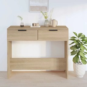 vidaXL Τραπέζι Κονσόλα Sonoma Δρυς 90x36x75 εκ. Επεξεργασμένο Ξύλο
