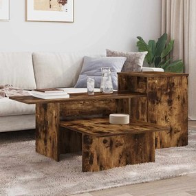 vidaXL Τραπέζι κονσόλας Καπνιστό Δρύς 91,5 x 35 x 38,5 εκ