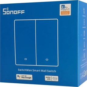 SONOFF smart διακόπτης M5-2C-86, διπλός, WiFi, γκρι