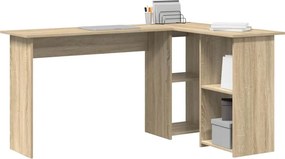 vidaXL Γραφείο Δρύς Sonoma Επεξεργασμένο Ξύλο 142 x 102 x 73 εκ
