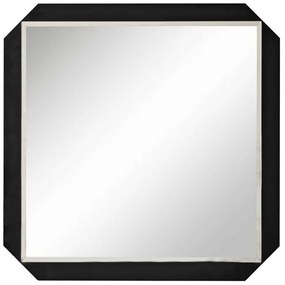 Καθρέπτης Τοίχου Carre 552NOS2468 70x70cm Black Aberto Design Μοριοσανίδα, Μελαμίνη