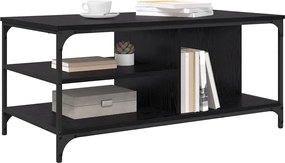 vidaXL Τραπεζάκι σαλονιού Μαύρη Οξυά 100 x 50 x 45 cm