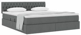 vidaXL Κρεβάτι με αποθηκευτικό χώρο και στρώμα με στρώμα 160 x 200 cm
