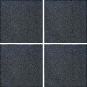 vidaXL Πλακάκι Χαλιού Μπλε Γκρι 50 x 50 cm 4 pcs
