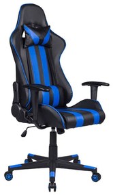 Καρέκλα Gaming 387-00-005 64x53x135cm Black-Blue