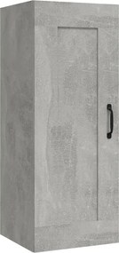 vidaXL Ντουλάπι Κρεμαστό Γκρι Σκυροδέματος 35x34x90 εκ. Επεξ. Ξύλο