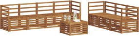 vidaXL Σετ Καναπέ 8 pcs Φυσικό Στερεό Ξύλο Ακακίας
