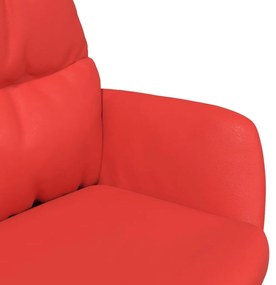 vidaXL Πολυθρόνα Relax Κόκκινη από Συνθετικό Δέρμα