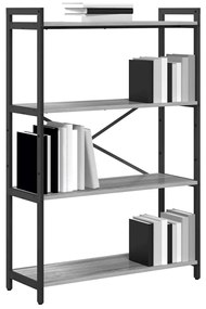 vidaXL Βιβλιοθήκη Γκρι sonoma 80 x 30 x 118 εκ Επεξεργασμένο ξύλο