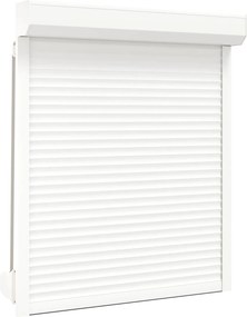 vidaXL Ρολό εισόδου Λευκός 110 x 130 cm Αλουμίνιο και Πολυουρεθάνη