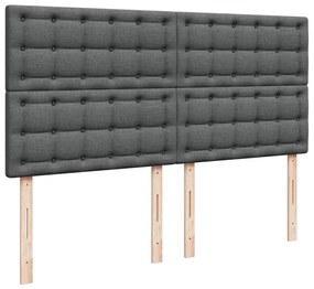 ΚΡΕΒΑΤΙ BOXSPRING ΜΕ ΣΤΡΩΜΑ ΣΚΟΥΡΟ ΓΚΡΙ 180X200 ΕΚ ΥΦΑΣΜΑΤΙΝ 3292882