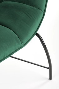 BELTON leisure chair color: dark green