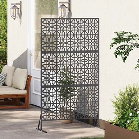 vidaXL Οθόνη Ιδιωτικότητας 100 x 50 x 180 εκ. Ατσάλι Μαύρο