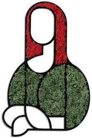 Διακοσμητικό Τοίχου Mona Lisa Με Βρύο 931NTR1128 30,7x47,4cm Green-Red Wallity Mdf