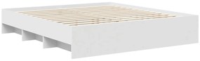 vidaXL Σκελετός Κρεβατιού Λευκό 180 x 200 cm Επεξεργασμένο ξύλο
