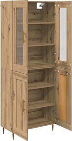 vidaXL Highboard 2 pcs Artisan Oak Επεξεργασμένο ξύλο