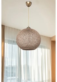 Φωτιστικό οροφής μονόφωτο Leshia Ε27 καφέ Φ38x38εκ
