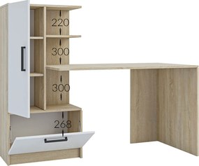 Γραφείο Standart Σονόμα Λευκό 150x59x120εκ