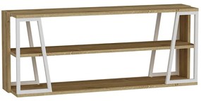 Έπιπλο Τηλεόρασης Lissa Rafli 550ARN3435 123,6x30x48,6cm Oak-White