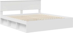 vidaXL Σκελετός Κρεβατιού Λευκό 180 x 200 cm Επεξεργασμένο ξύλο