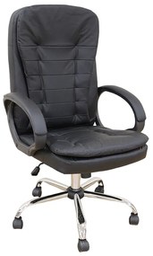 A9938 ΜΑΥΡΟ PVC ΠΟΛΥΘΡΟΝΑ ΓΡΑΦΕΙΟΥ ZITA PLUS 67Χ65Χ52-112/62-121εκ.