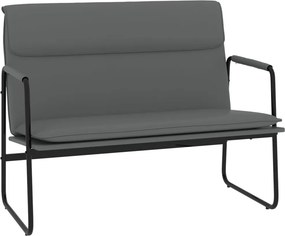 vidaXL Πάγκος Γκρι 100x64x80 εκ. από Συνθετικό Δέρμα