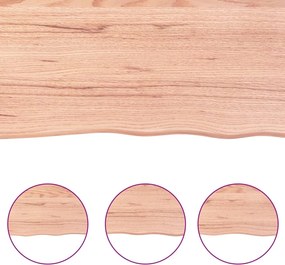 vidaXL Πάγκος Μπάνιου Αν. Καφέ 80x30x2 εκ. Επεξεργ. Μασίφ Ξύλο