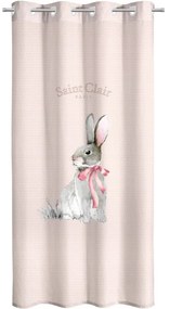 Παιδική Κουρτίνα Με Τρουκς Soft-Touch Lapin Pink 160x240 - Saint Clair