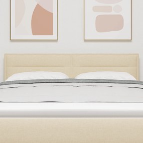 vidaXL LED Κεφαλί Γραμμών Σχεδίασης Κρεμ 80 εκ Ύφασμα