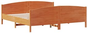 vidaXL Σκελετός Κρεβ. Χωρίς Στρώμα Καφέ Κεριού 180x200 εκ Μασίφ Πεύκο