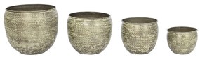 Σετ ζαρντινιέρων Home ESPRIT Πράσινο Αλουμίνιο 39 x 39 x 33 cm