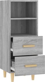 vidaXL Ντουλάπι Γκρι Sonoma 34,5x34x90 εκ. από Επεξεργασμένο Ξύλο