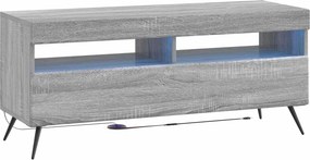 vidaXL 5 Τεμάχια LED Τηλεοπτικού Ντουλαπιού Γκρι Sonoma