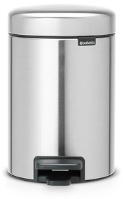 Brabantia 649003 Κάδος με πεντάλ 3L, Matt Steel Fingerprint Proof