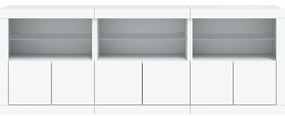 vidaXL Μπουφές με Φώτα LED Λευκός 181,5 x 37 x 67 εκ.