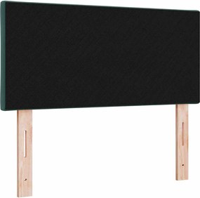 vidaXL LED κεφαλάρι Σκούρο Πράσινο 100 cm Βελούδο