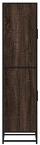 vidaXL Highboard καφέ δρυς Κατασκευασμένο ξύλο και μέταλλο