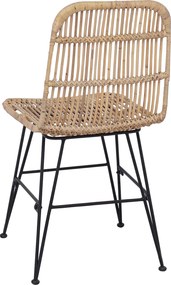 vidaXL Καρέκλα τραπεζαρίας 2 pcs Φυσικό 41 x 55 x 85 εκ.