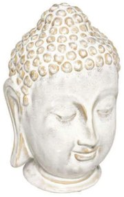 Διακοσμητικό Επιτραπέζιο Κεφάλι Βούδα 07.182324A 18x17,5x25,5cm White Κεραμικό
